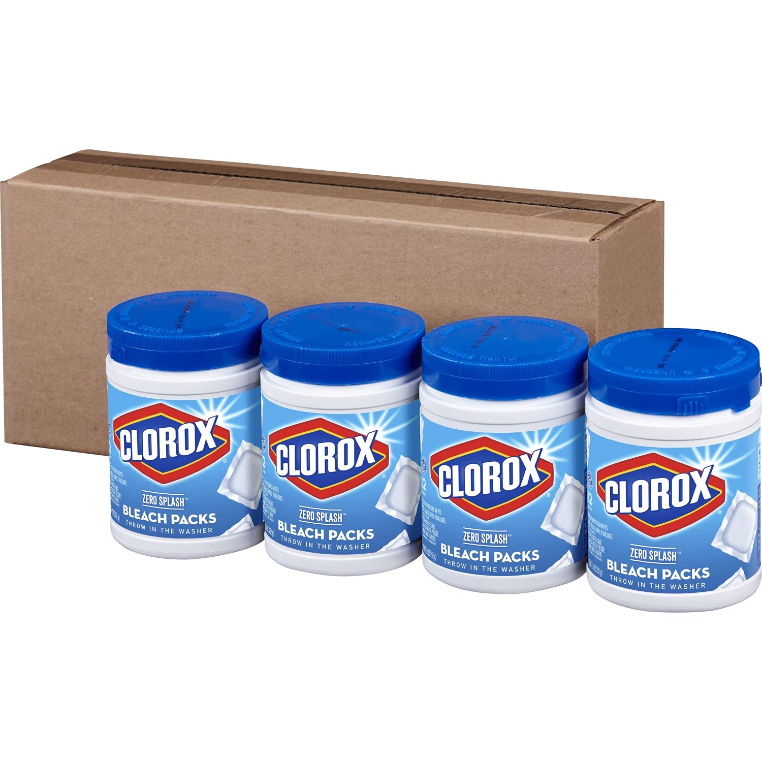 Clorox pod beside detergent and supplies for streamlined laundry