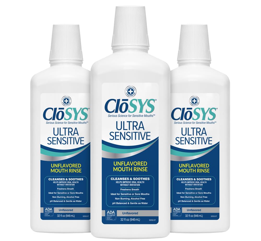 CloSYS frontal del empaque mostrando el envase y beneficio de limpieza suave