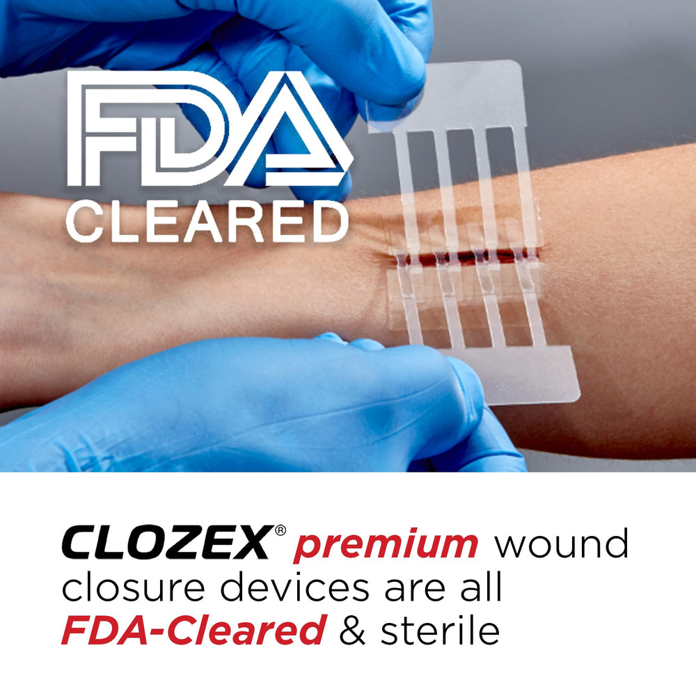 Clozex primer plano del diseño entrelazado para unir bordes de piel