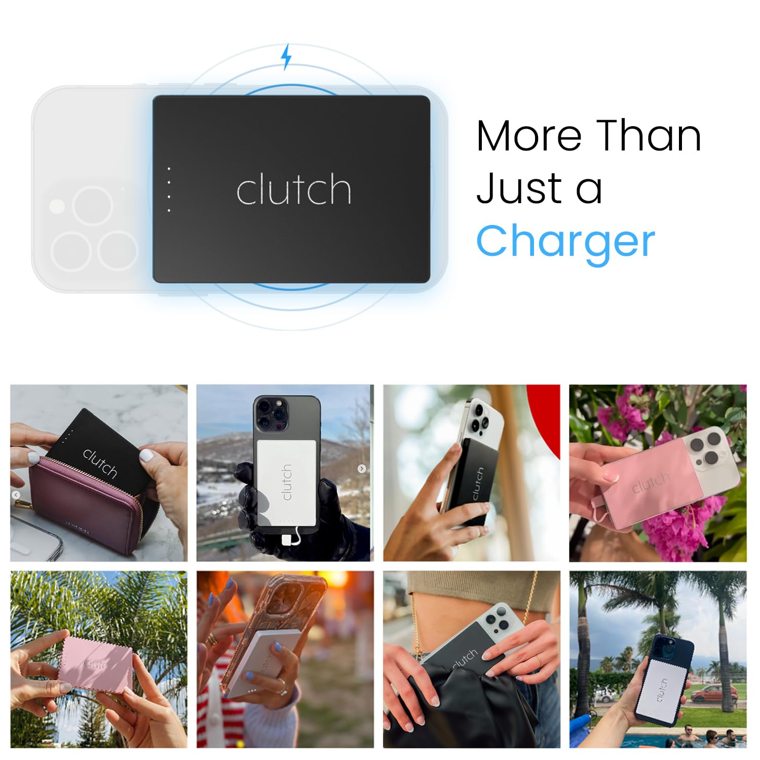 Clutch Pro en bolso en aeropuerto aprobado por TSA para viajar