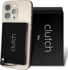 Clutch Pro frontal negro mostrando diseño elegante y funcionalidad