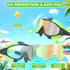 CMBJJU lente con revestimiento antivaho y UV, visión clara y protección solar