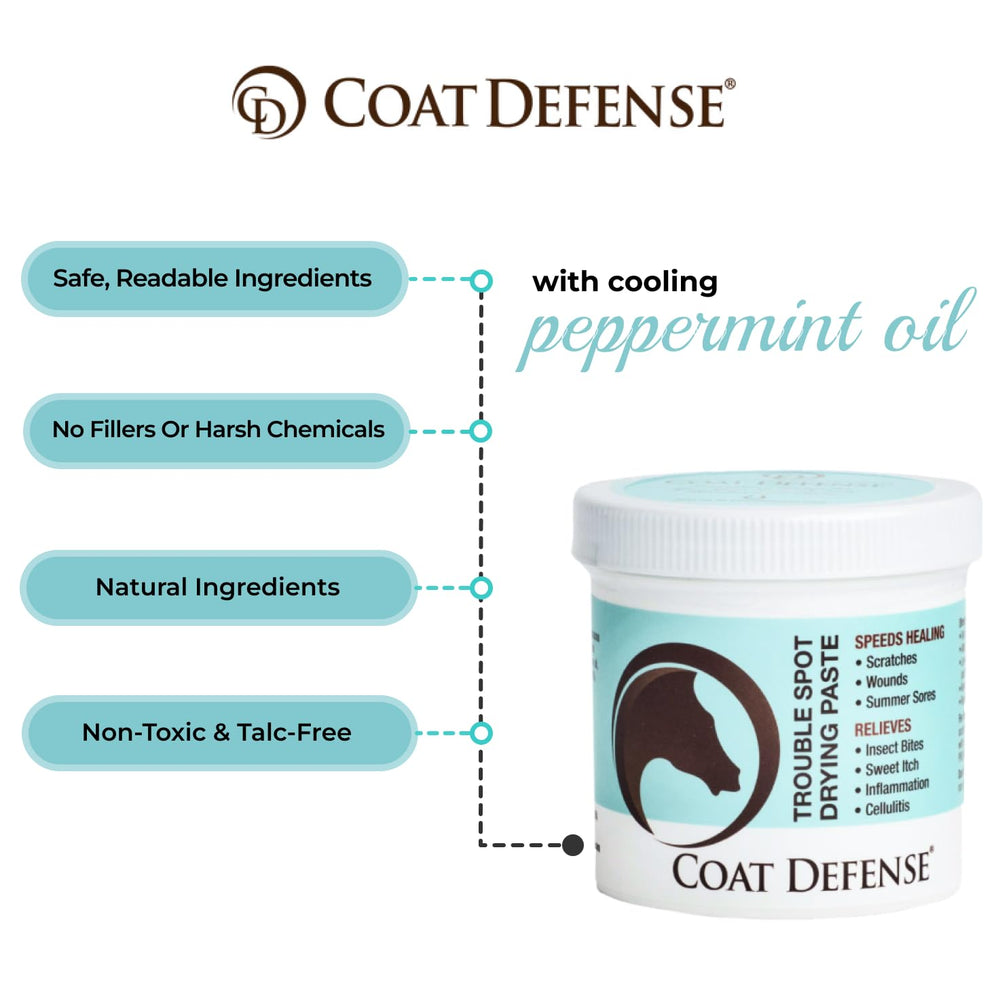 COAT DEFENSE en aplicación sobre herida de caballo, protección inmediata