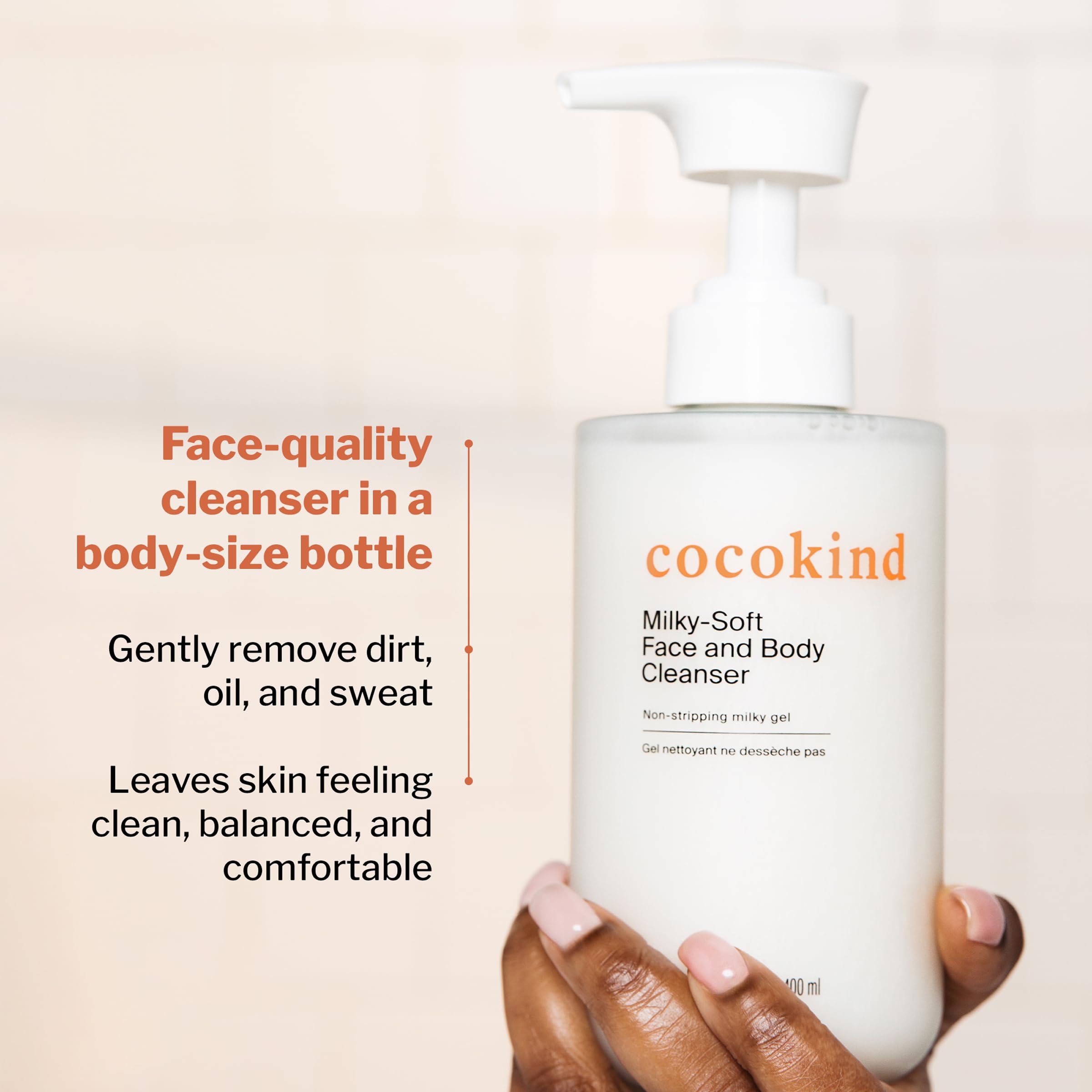Cocokind etiqueta con ingredientes resaltando ceramidas y glicerina