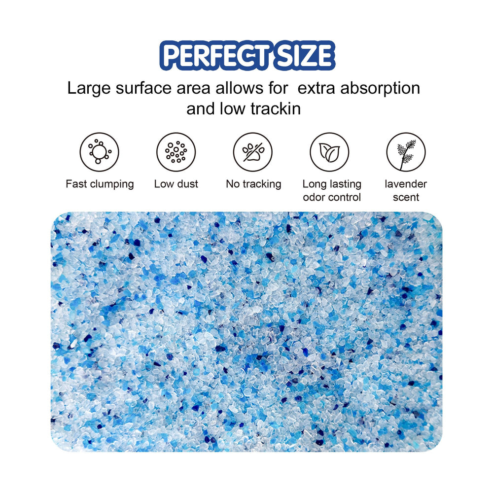 COCOYO textura de cristales de sílice mostrando absorción eficaz