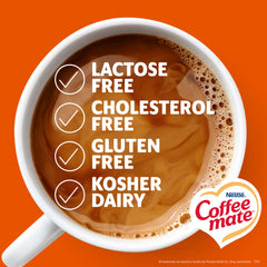 Coffee Mate crema en taza mostrando sabor avellana y aspecto cremoso