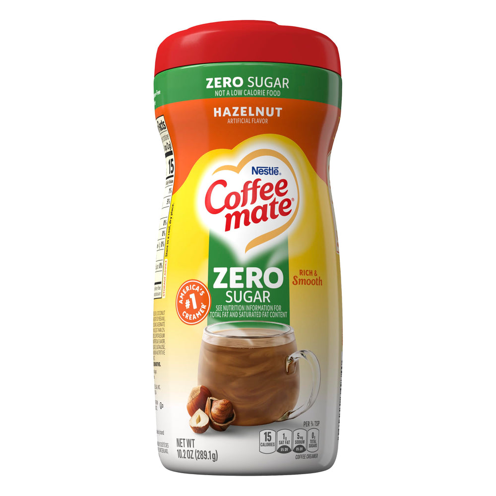 Coffee‑Mate en cocina moderna estilo lifestyle que sugiere uso diario y conveniencia
