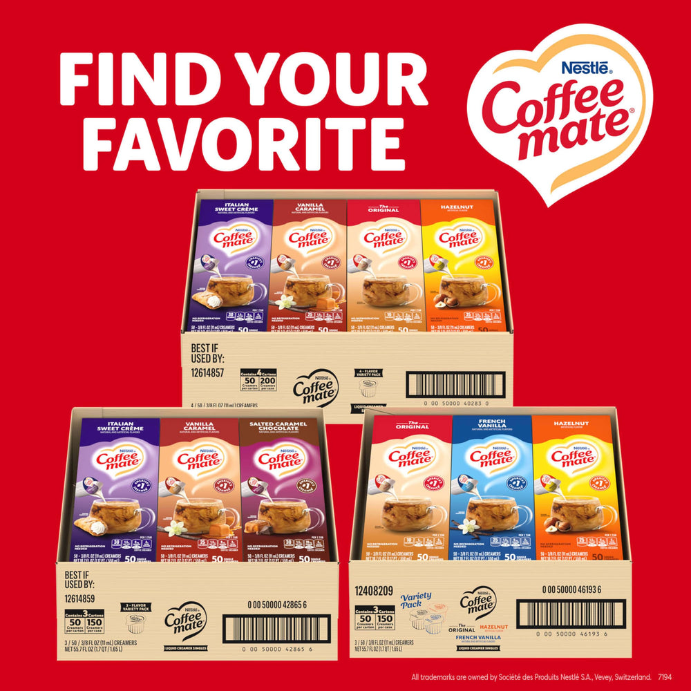 Coffee mate etiqueta legible con ingredientes y beneficios dietarios