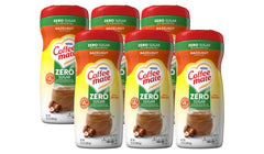 Coffee‑Mate envase frontal mostrando marca y sabor avellana para decisiones de compra