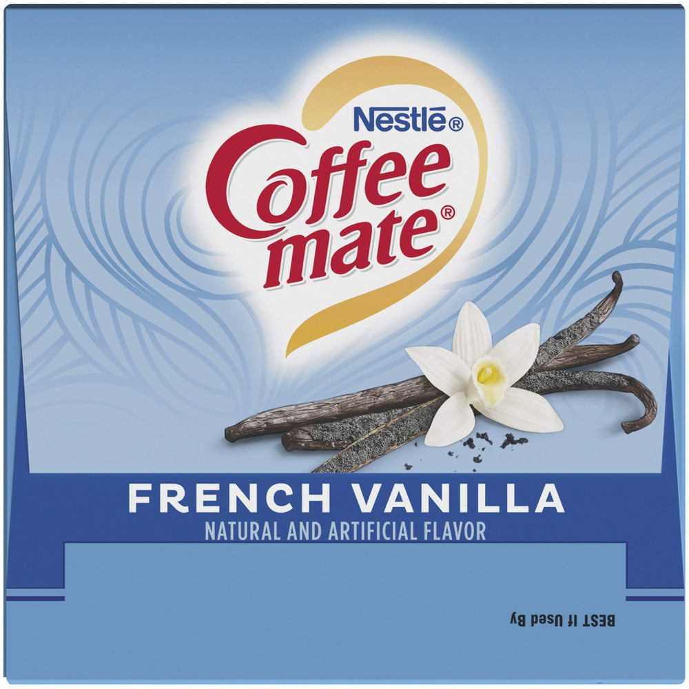 Coffee-mate vertiendo en taza con resultado cremoso y apetecible