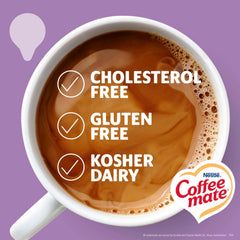 Coffee Mate crema vertida en taza destacando sabor y textura
