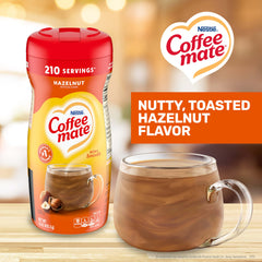 Coffee Mate primer plano del polvo mostrando textura fina y fácil mezcla