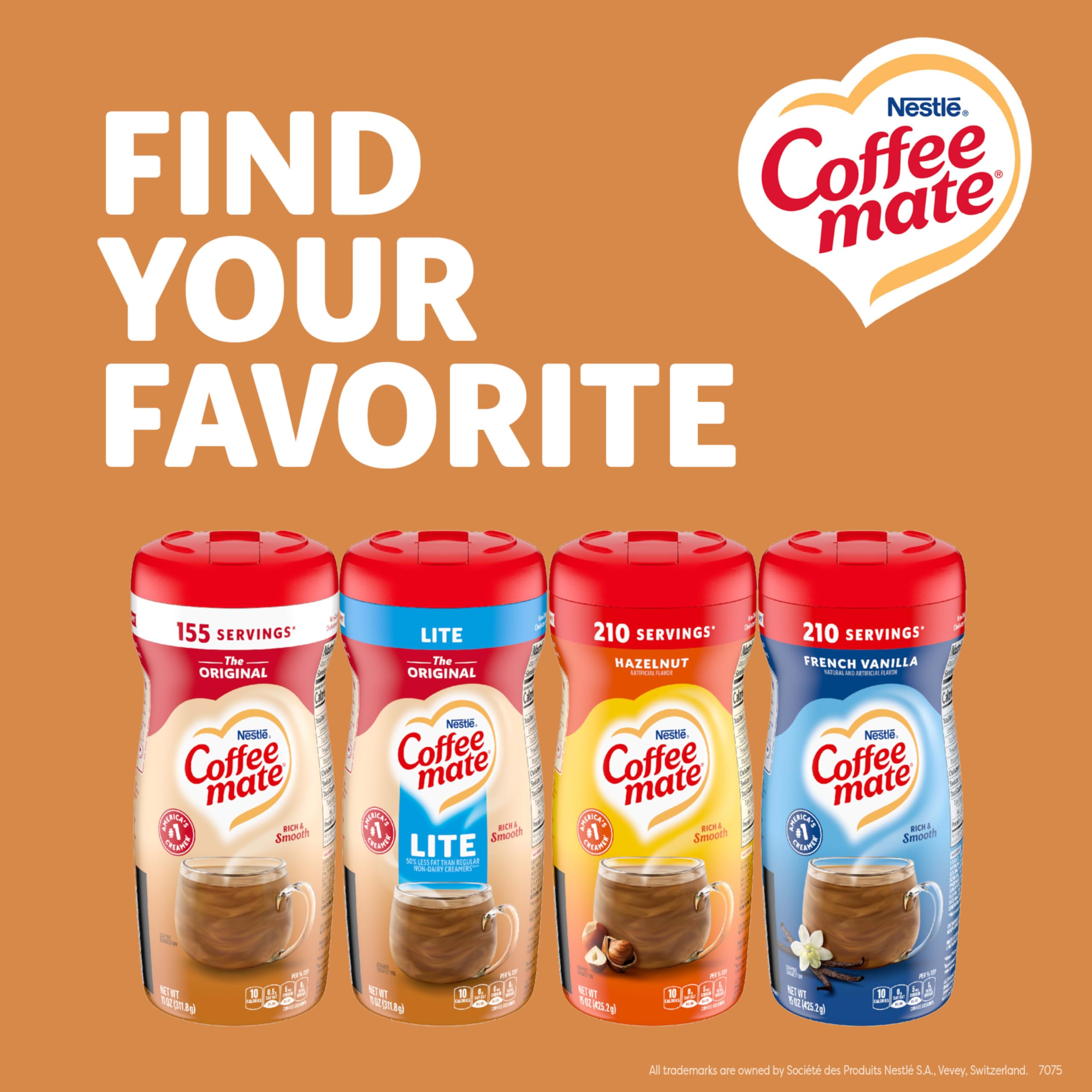 Coffee Mate disuelto en bebida fría manteniendo textura cremosa