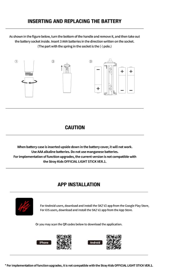 cokodive light stick ver.2 junto a objeto para comparar tamaño y portabilidad