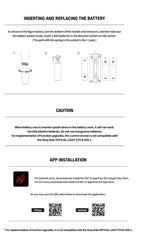 cokodive light stick ver.2 junto a objeto para comparar tamaño y portabilidad