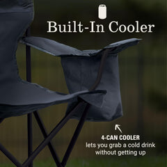 Coleman primer plano del reposabrazos con enfriador para bebidas frío inmediato