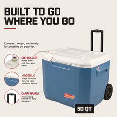 Coleman Xtreme interior con hielo y latas, alta capacidad para grupos