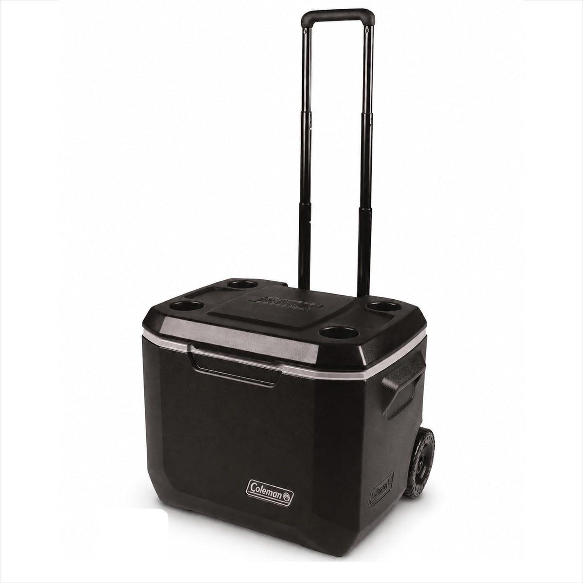 Coleman vista frontal de la nevera mostrando capacidad y diseño, fácil transporte