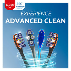 Colgate detalle de cerdas Floss-Tip alcanzando espacios interdentalmente