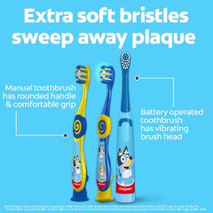 Colgate Bluey tubo de pasta Bubble Fruit frente, sabor agradable para niños