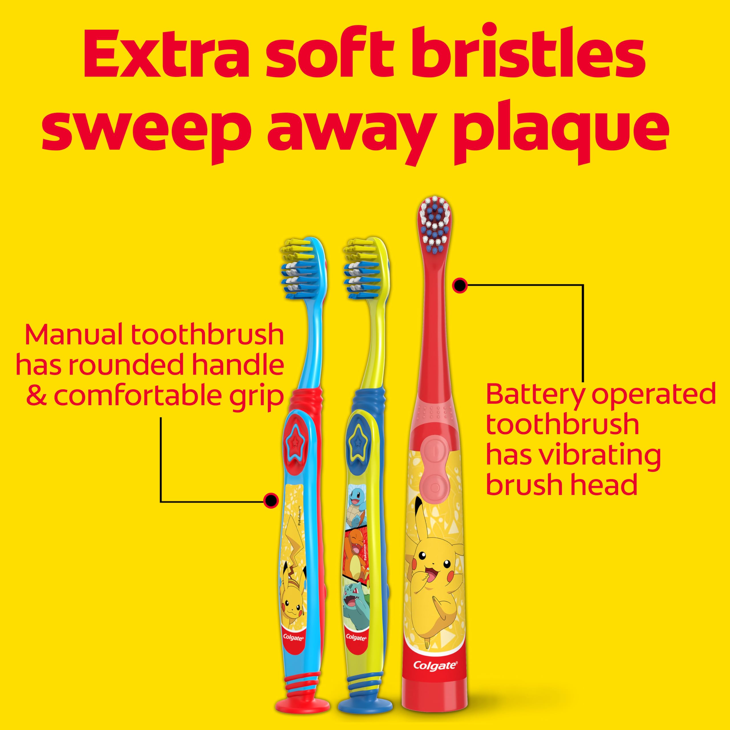 Colgate Pokemon pasta en tubo Bubble Fruit con flúor para protección de caries