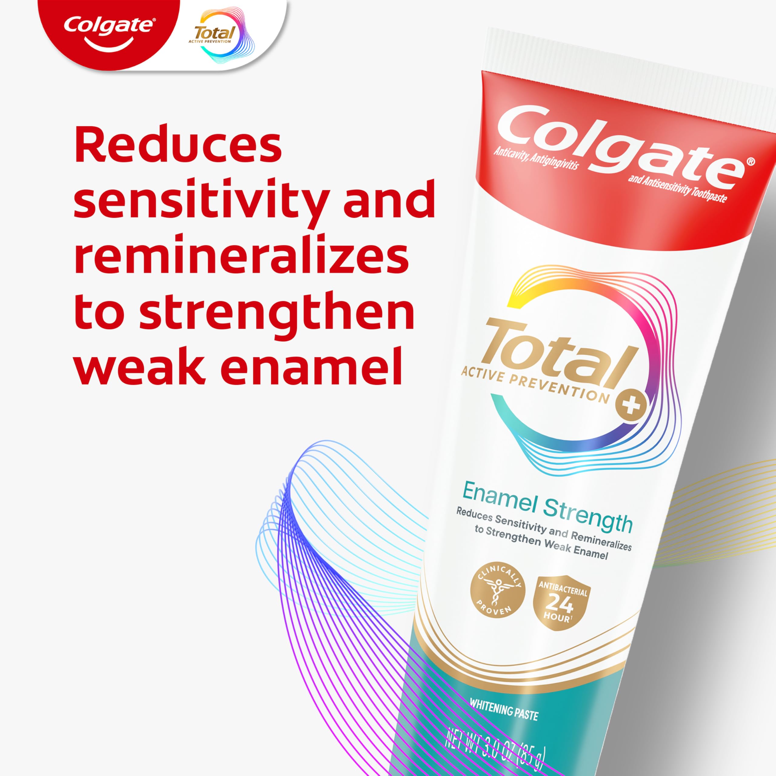 Colgate textura de la pasta en el cepillo que ilustra aplicación fácil