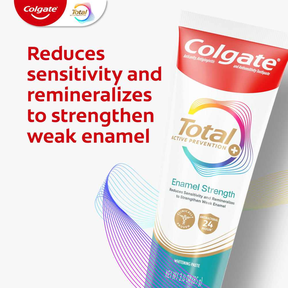 Colgate textura de la pasta en el cepillo que ilustra aplicación fácil
