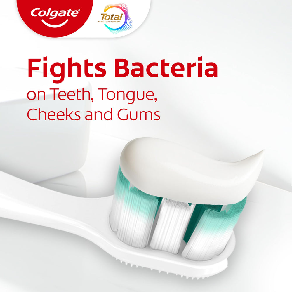 Colgate Total multipack abierto con los cuatro tubos listos para usar