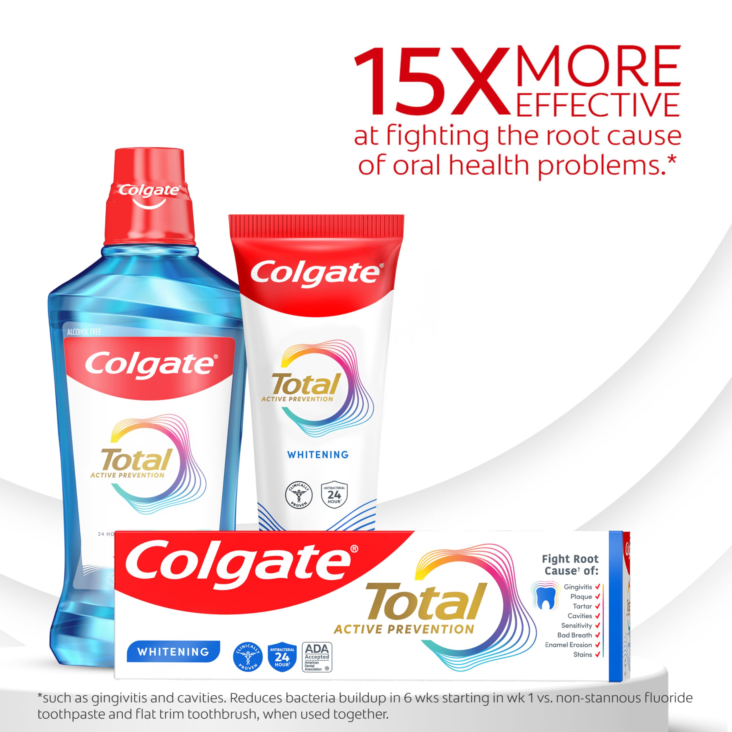 Colgate Total comparación de tamaño del tubo 5.1 oz para escala