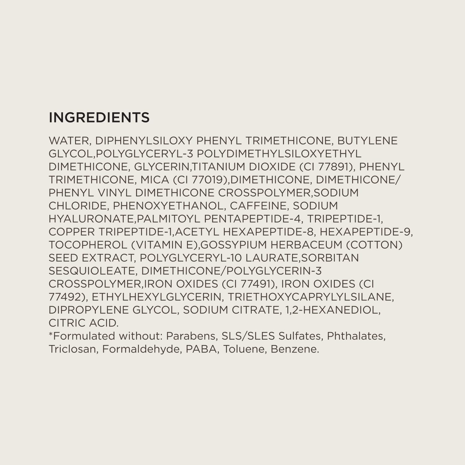 Colleen Rothschild primeros planos de ingredientes activos beneficiosos