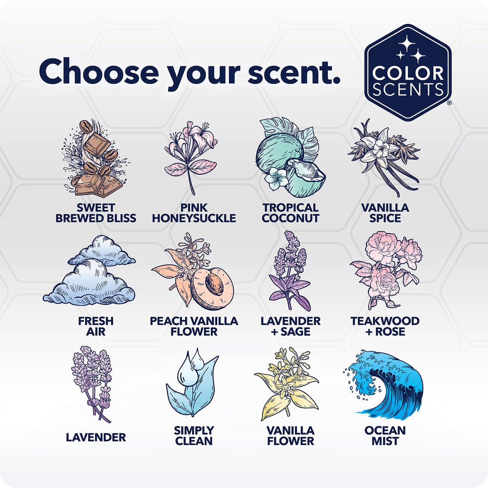 Color Scents bolsa colocada en cesto pequeño, beneficio de aspecto ordenado en el hogar