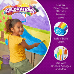Colorations comparación de tamaño de botella 8 oz para manejo fácil por niños