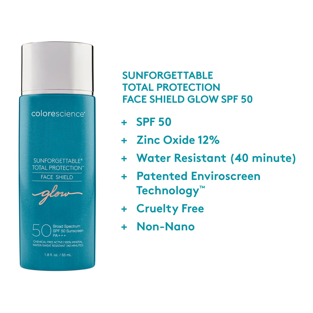 Colorescience aplicación en rostro demostrando fácil difuminado y brillo