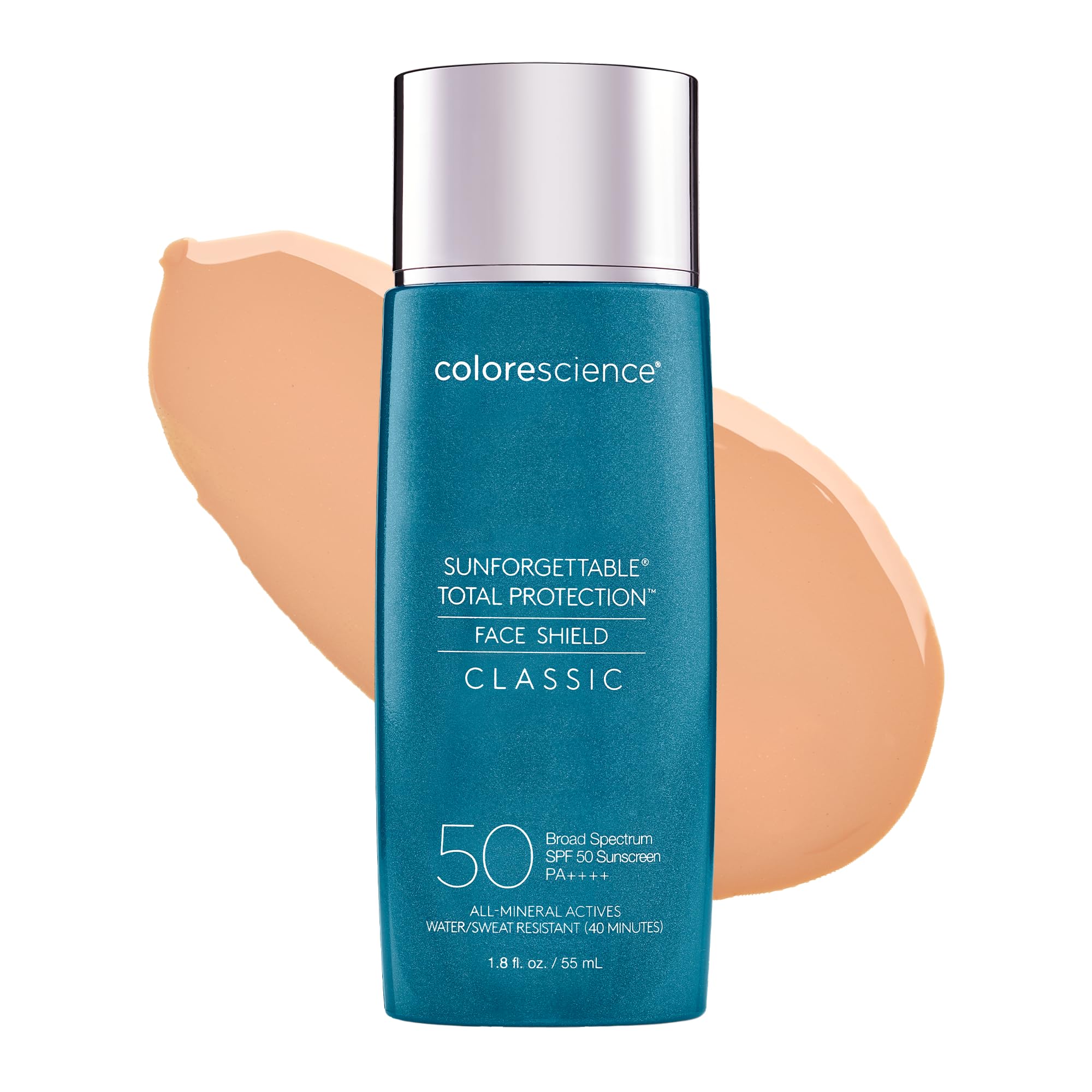 Colorescience frasco frontal mostrando diseño y tamaño práctico