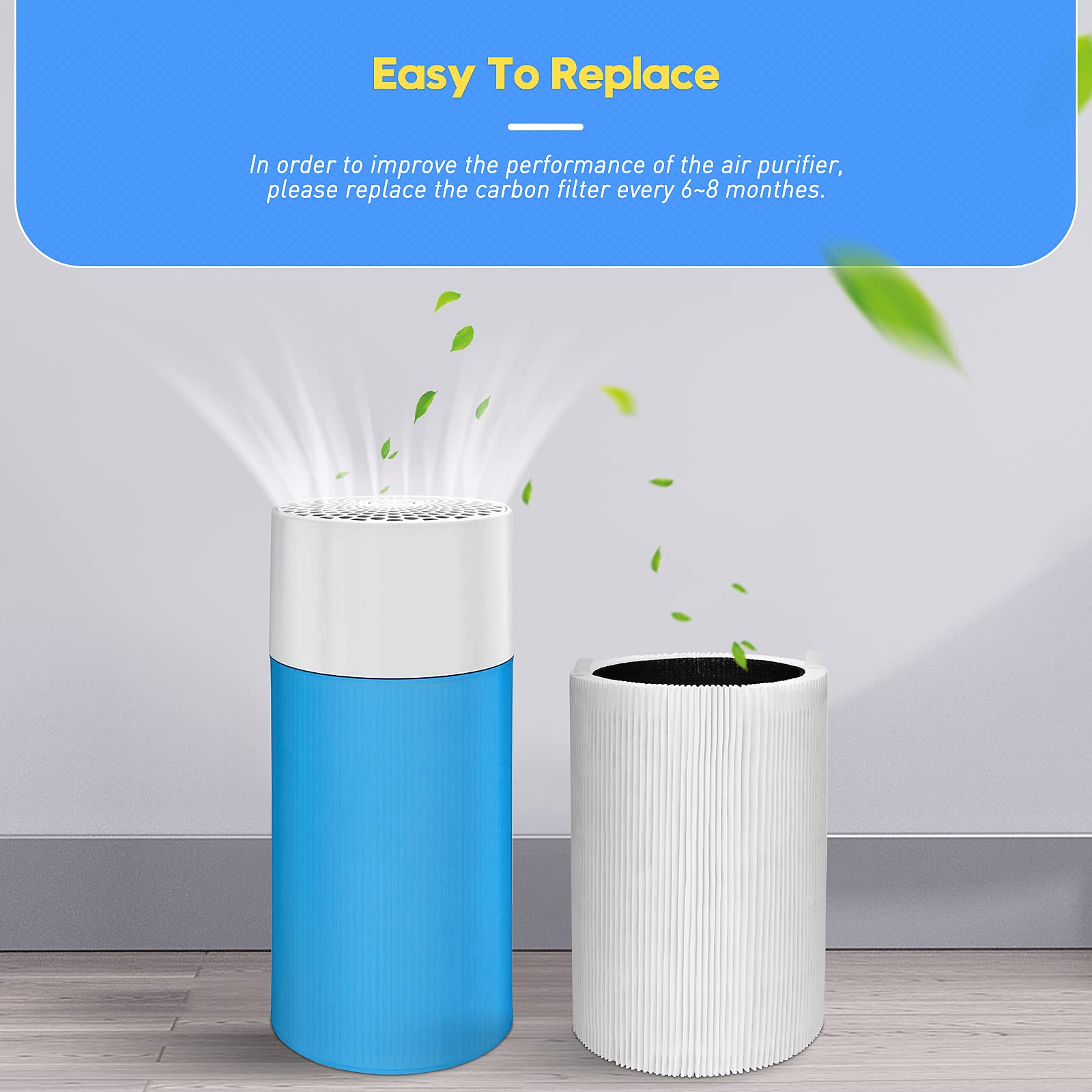 Colorfullife en dormitorio con purificador en uso, ambiente más fresco y confortable