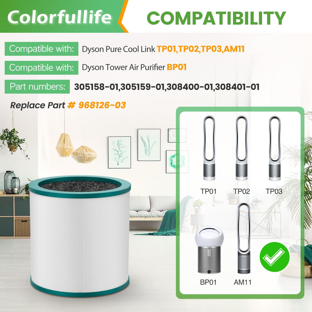Colorfullife capa de carbón activado enfocada para olores