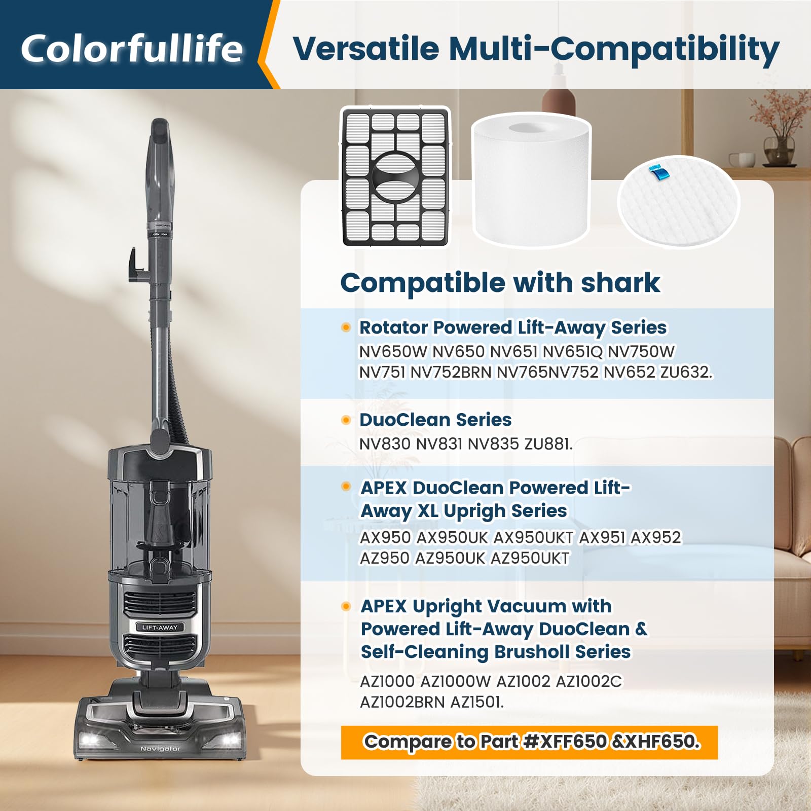 Colorfullife NV752 espuma 60 PPI en detalle demostrando filtrado primario