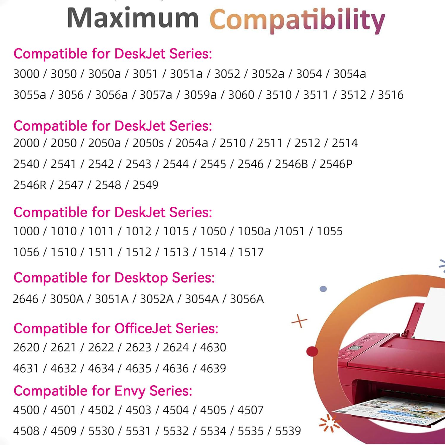 ColoWorld etiqueta con lista de modelos HP, ayuda para confirmar compatibilidad