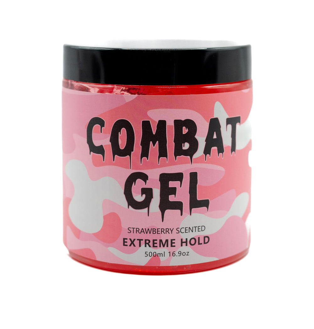 Combat Gel textura densa en mano mostrando control y brillo