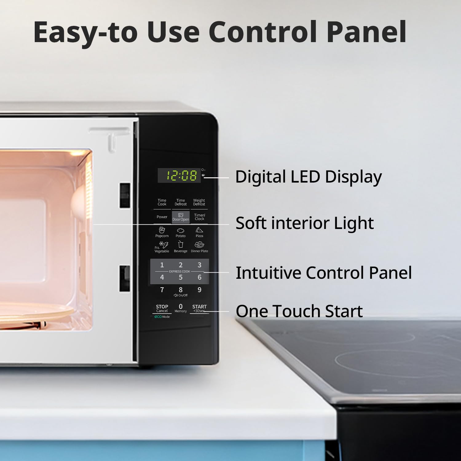 COMFEE' pantalla apagada en modo ECO que reduce consumo en espera