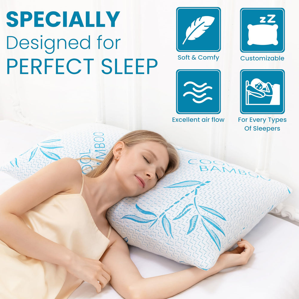 ComfySleep funda de bambú con cremallera lista para lavar y mantener higiene