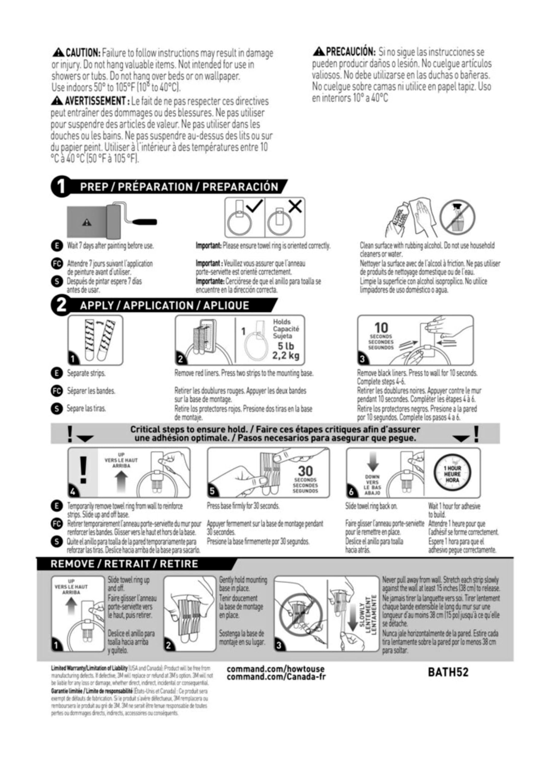 Command demostración del proceso de retirada sin dejar residuos ni agujeros