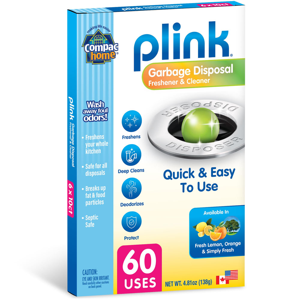 Compac Home Plink en cocina lifestyle refresca el ambiente y mantiene el desagüe limpio