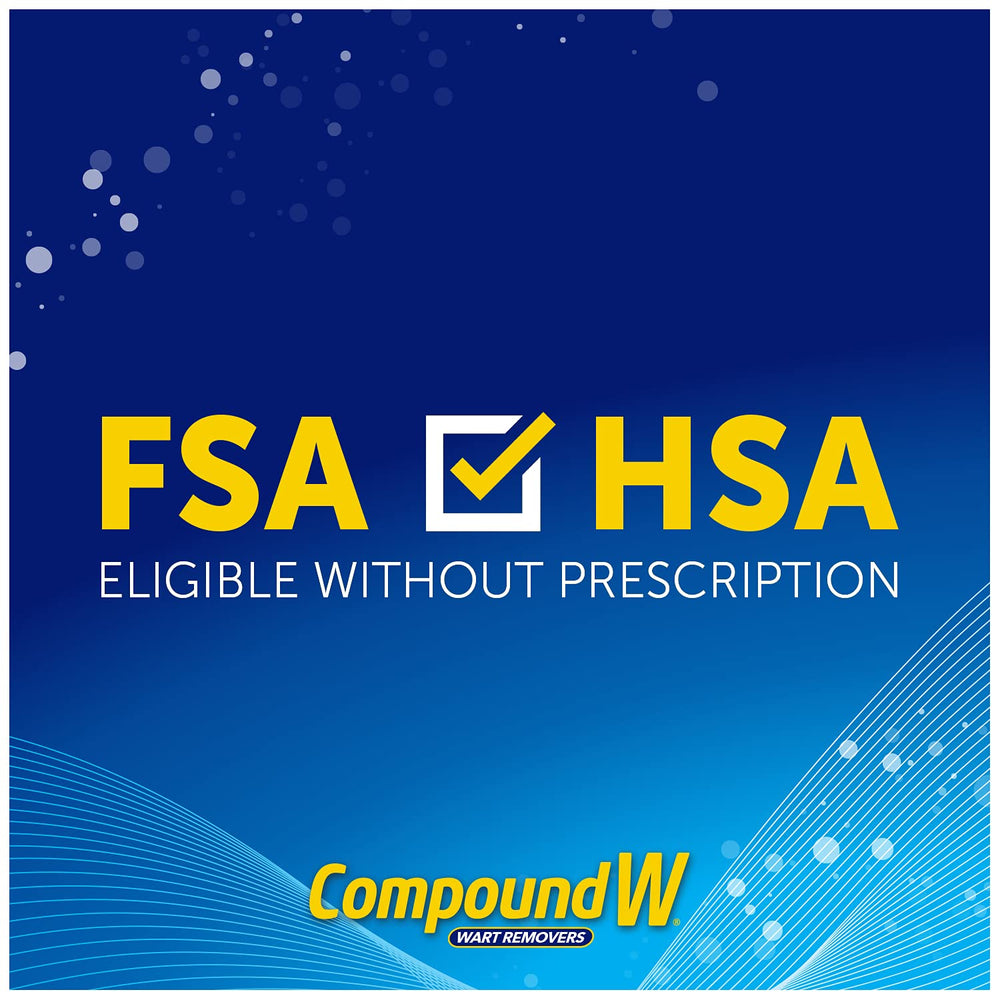 Compound W contenido del kit con instrucciones visibles para uso confiable