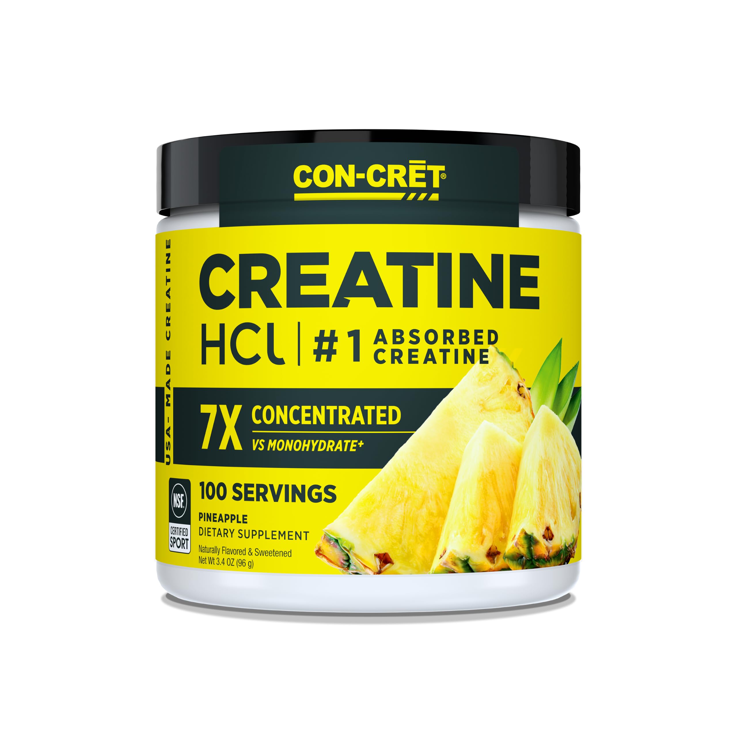 CON-CRET envase frontal sabor piña mostrando marca y diseño claro