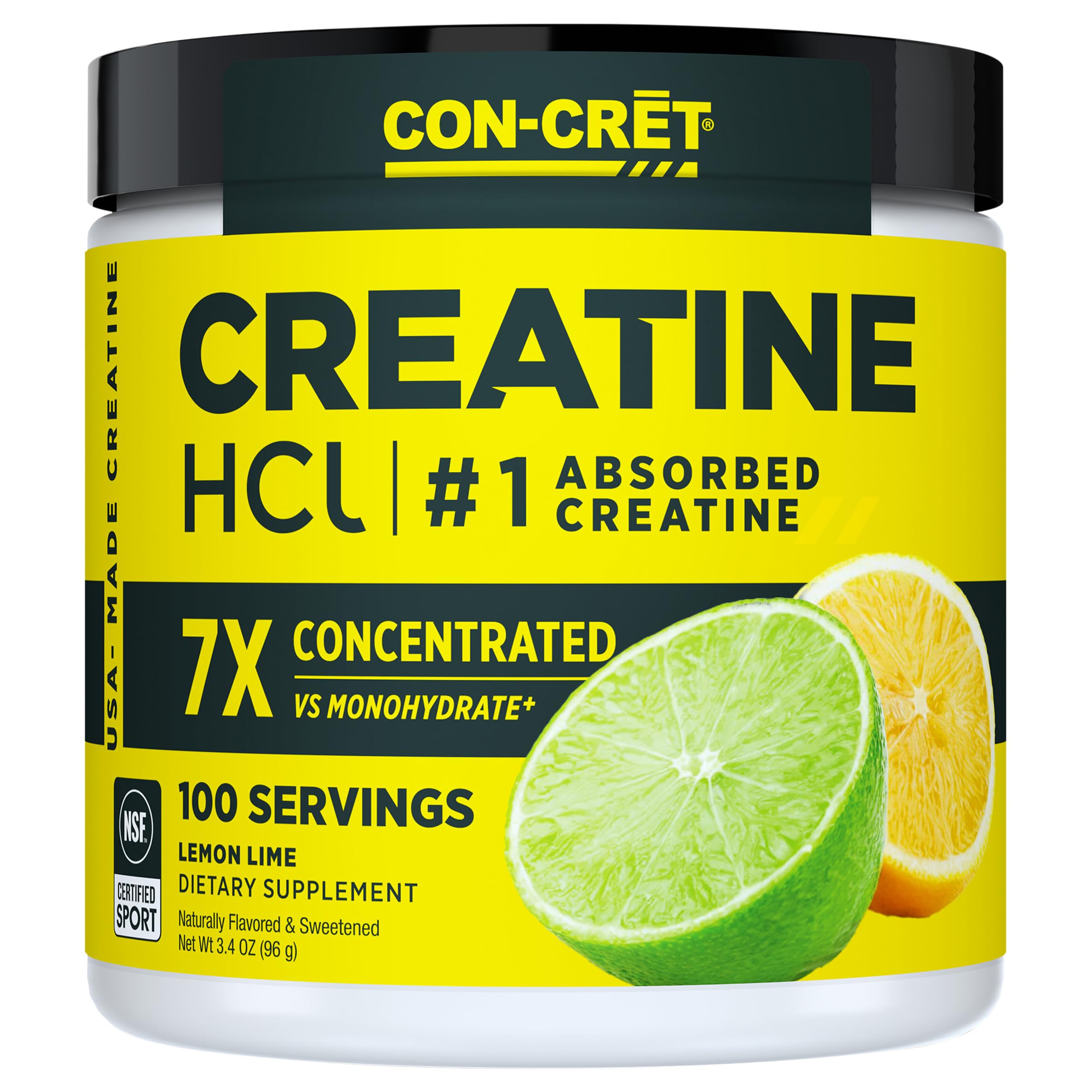 CON-CRET envase frontal Lemon Lime mostrando diseño y beneficio práctico