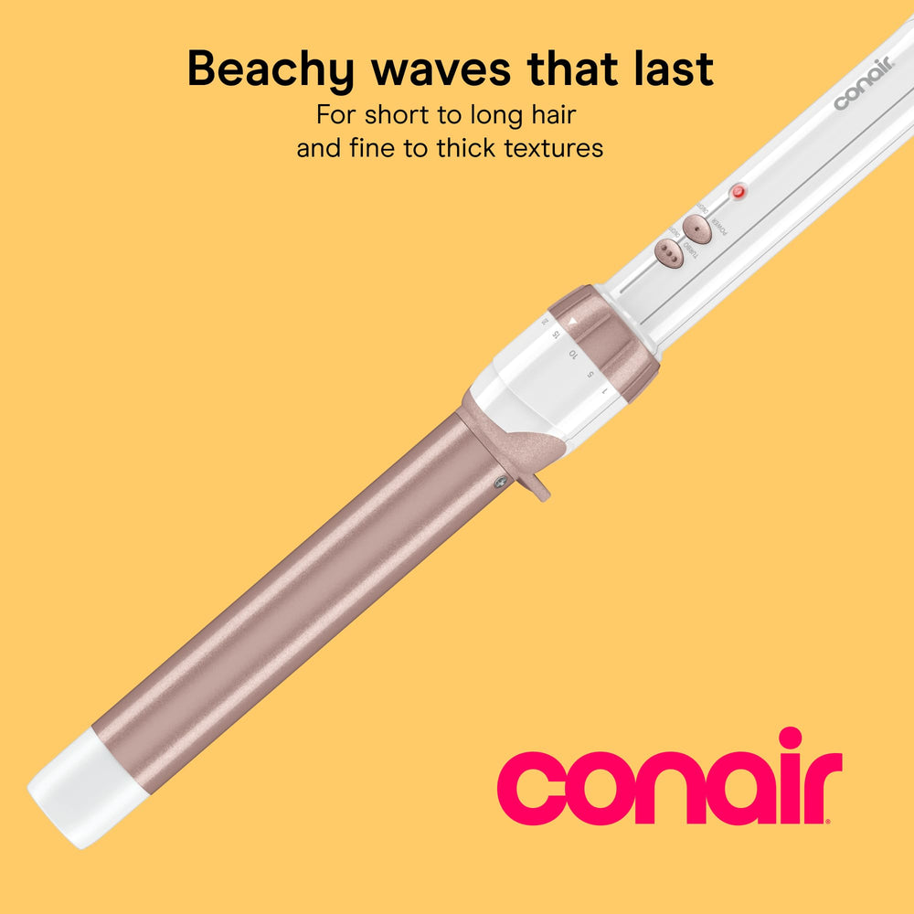 Conair detalle del barril doble cerámica que proporciona calor uniforme