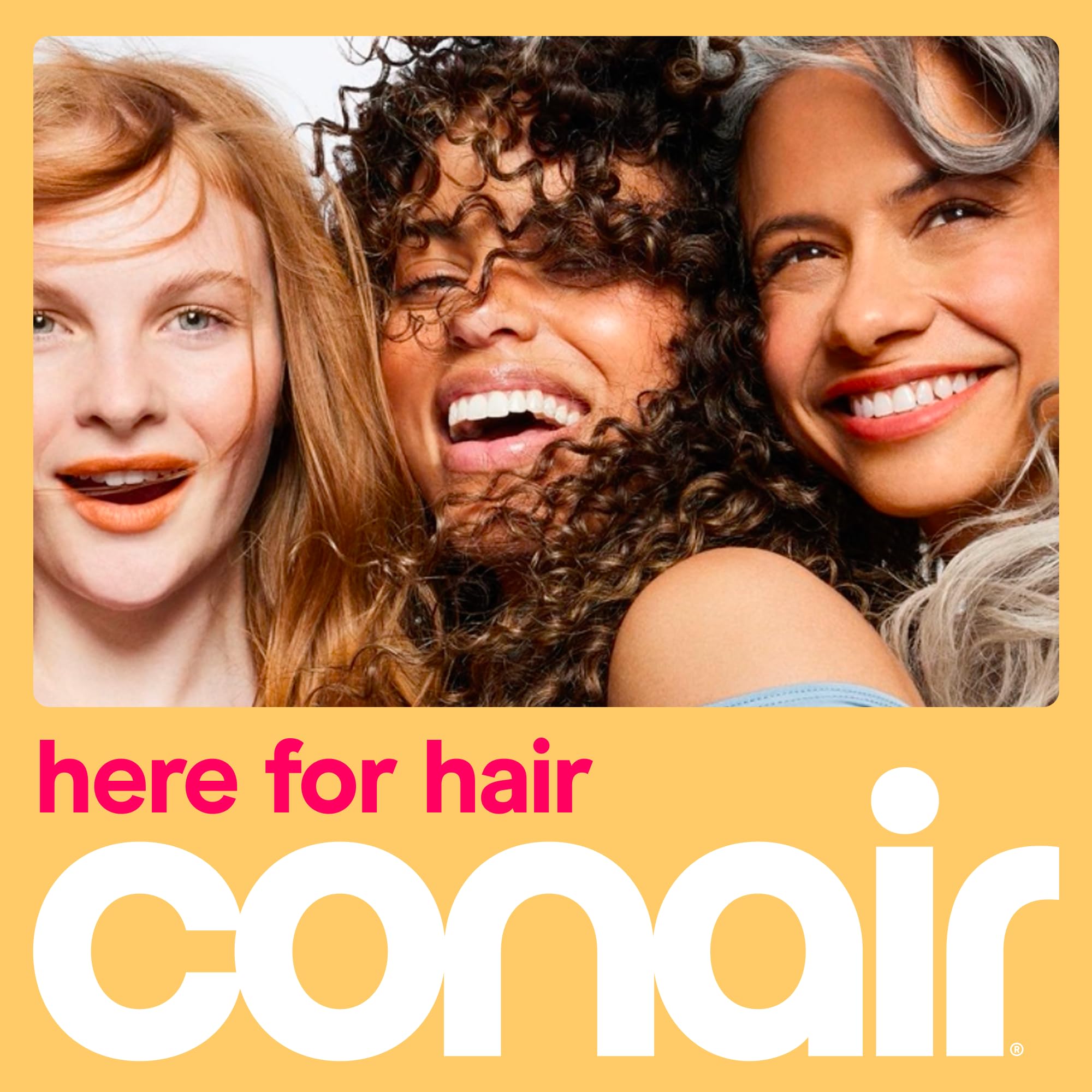 Conair peinado acabado voluminoso mostrando cuerpo y brillo