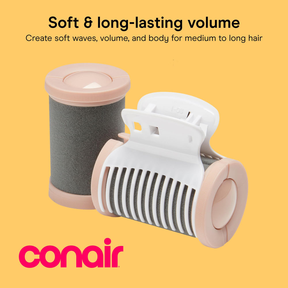 Conair primer plano del recubrimiento velours del rodillo que protege el cabello