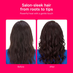 Conair ondas playeras en cabello corto demostrando textura sin frizz